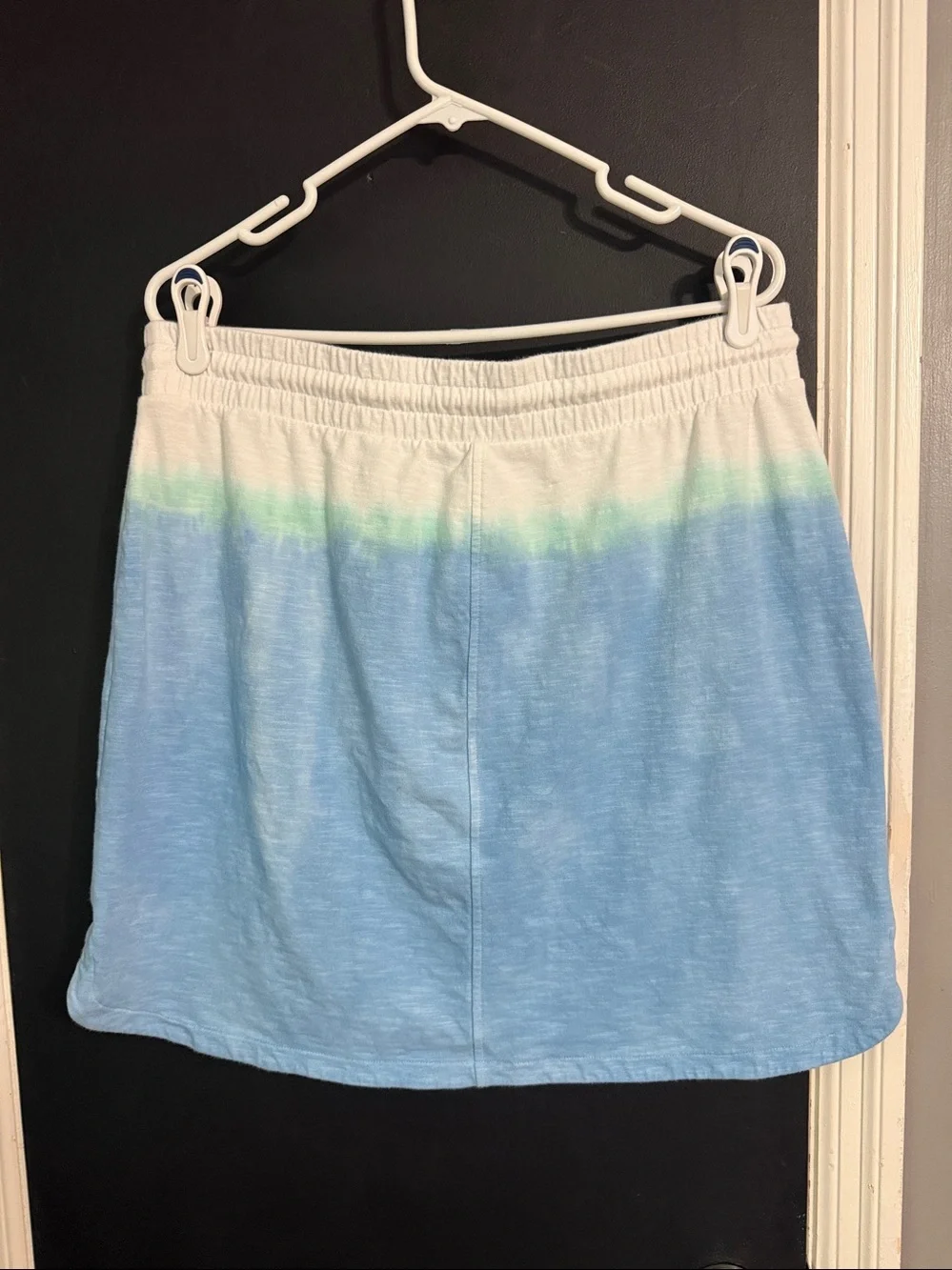 T by Talbots Sporty Terrycloth Cotton Drawstring Pull On Mini Skirt Size: L